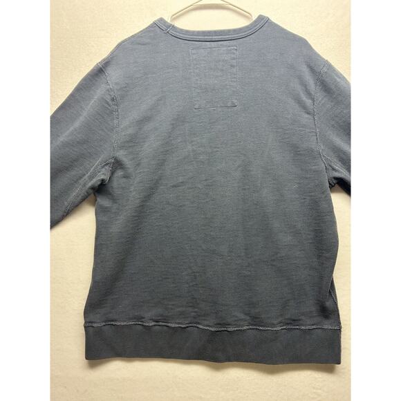 Gap Navy Blue Brindle Sweater Men’s Size Large Crewneck - Picture 4 of 5